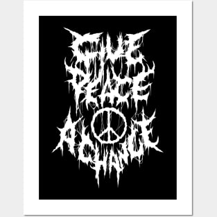 Give Peace A Chance Metal logo Posters and Art